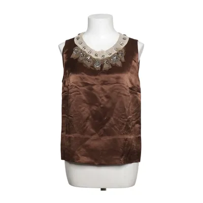 Top (Brown) from Chloé Metallic fiber, Silk