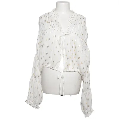 Blouse (White, Gold) from Lolive Verte Polyester