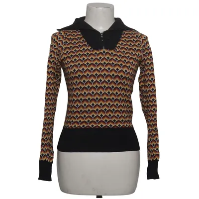 Strickpullover (Schwarz, Gelb, Orange, Mehrfarbig) von King Louie Bio-Baumwolle
