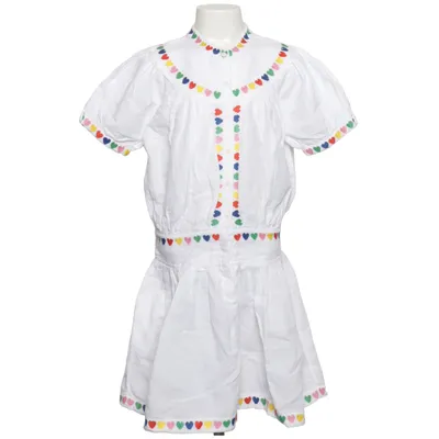 Dress (White, Multicolored) from Stella McCartney Kids Cotton, Linen, Polyester