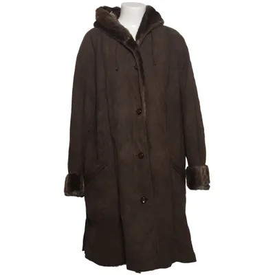 Veste en peau de mouton retournée (Marron) de Baronia Acétate, Coton, Polyamide, Polyester, Polyuréthane, Viscose