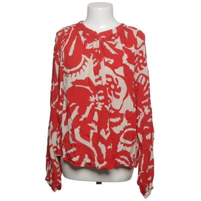 Blouse (Red, Beige) from H&M Viscose