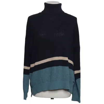 Turtleneck (Blue, Beige) from Greystone Acrylic, Cotton