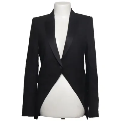 Tuxedo jacket (Black) from Zara Woman Studio Wool