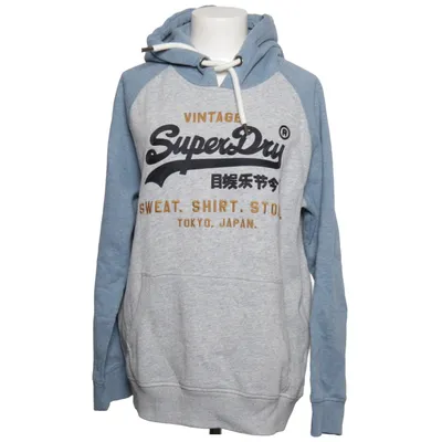 Huvtröja (Blå, Grå) från Superdry Athletics Bomull, Polyester
