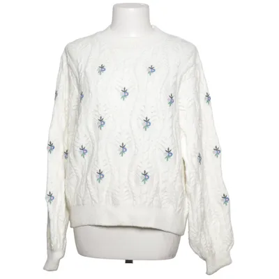 Sweater (White, Multicolored) from Mango Acrylic, Polyamide, Polyester
