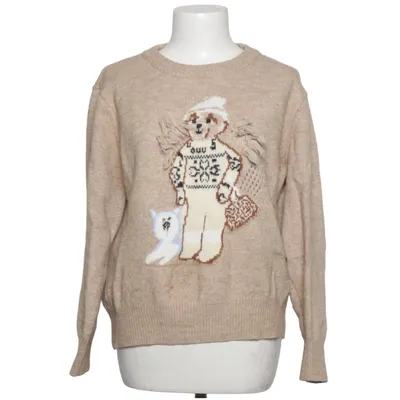 Sweater (Beige, Multicolored) from Mochy Acrylic, Elastane, Polyamide
