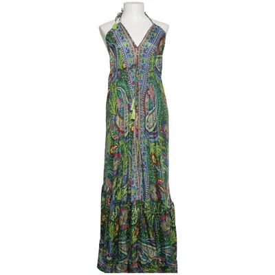 Maxi dress (Green, Multicolored) from Bold & Beautiful Silk