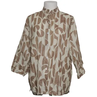 Kurzarmhemd (Beige, Braun) von Win Win Baumwolle