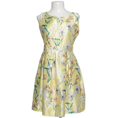 Klänning (Gul, Flerfärgad) från Melitea Elastan, Polyester