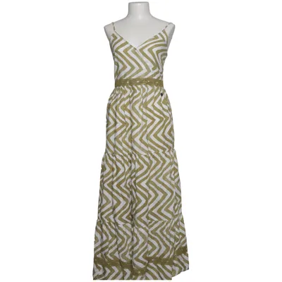 Maxikjole (Grøn, Hvid) fra Gina Tricot Linned, Viscose