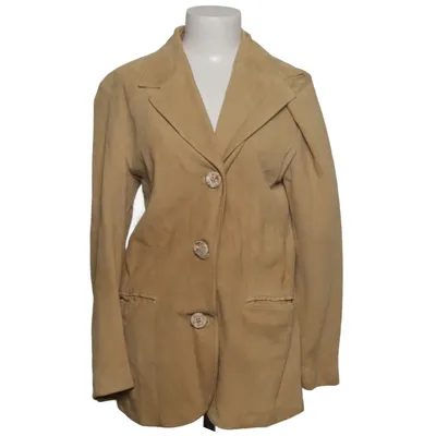 Blazer en cuir (Beige) de Gai Mattiolo