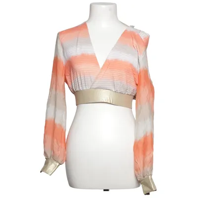Crop top (Orange, Beige, Guldfärgad) från Luli Fama Elastan, Polyamid