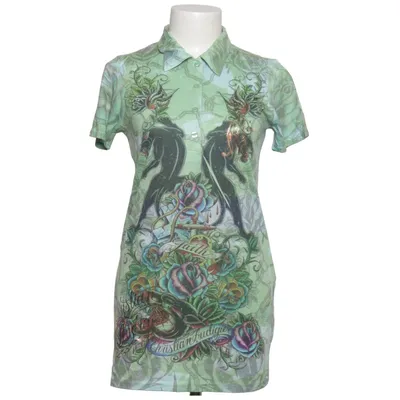 T-shirt (Vert, Multicolore) de Christian Audigier Polyester, Viscose