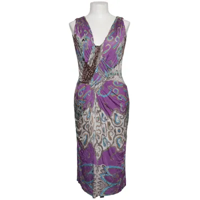 Dress (Purple, Multicolored) from Etro Milano Acetate, Elastane, Polyamide, Viscose