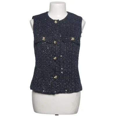 Väst (Blå, Guldfärgad) från Zara Akryl, Polyester, Ull