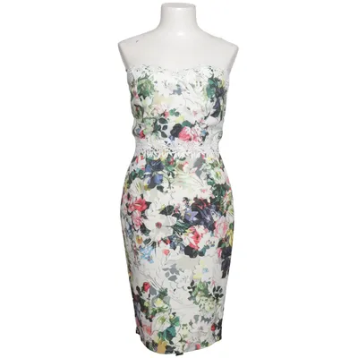 Kleid (Weiß, Mehrfarbig) von Paper Dolls Elasthan, Polyester