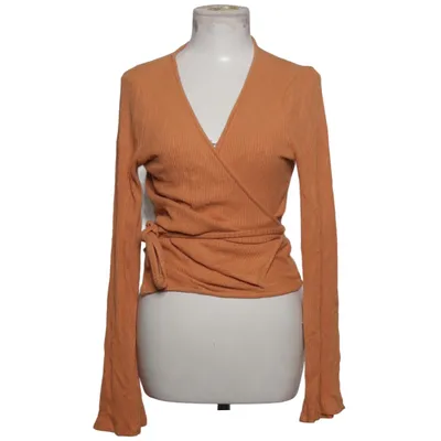 Slå-om bluse (Brun) fra Shiwi Elastan, Polyester, Viscose
