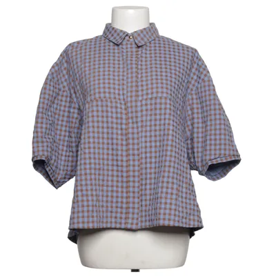 Kurzarmhemd (Blau, Braun) von Sessún Bio-Baumwolle, Recyceltes Polyester