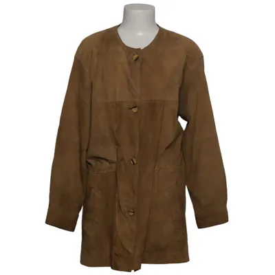 Läderkavaj (Brun) från Yorn Skinn, Polyester