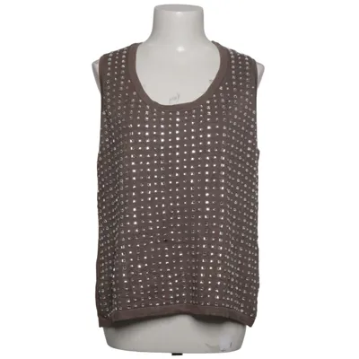 Pull sans manches (Marron) de Laura Kent Viscose, Polyamide