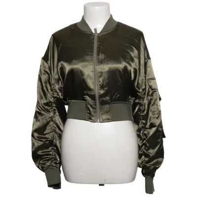 Bomberjakke (Grøn) fra Divided by H&M Elastan, Polyester