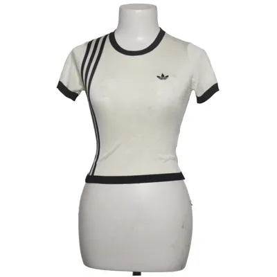 T-shirt (Hvid, Sort) fra Adidas Originals Genanvendt polyester, Viscose