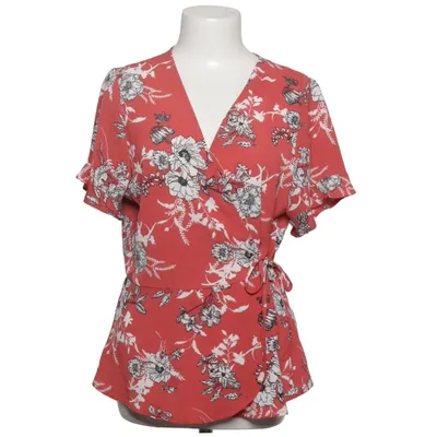 Wikkelblouse (Rood, Wit, Zwart) van Bobeau Elastaan, Polyester