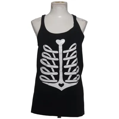 Tank Top (Black, White) from Heartless Cotton, Elastane