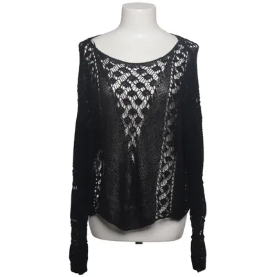 Sweater (Black) from Zara Knit Cotton, Polyamide
