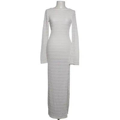 Jurk (Wit) van NA-KD Katoen, Polyester