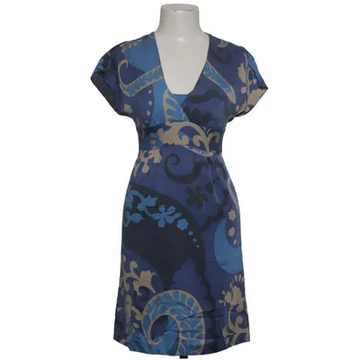 Jurk (Blauw, Beige) van Boden Polyester, Zijde
