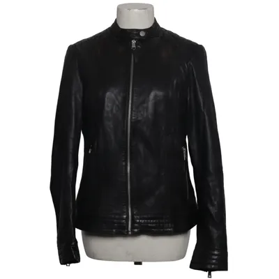 Lederjacke (Schwarz) von Freaky Nation Leder, Polyester, Viskose
