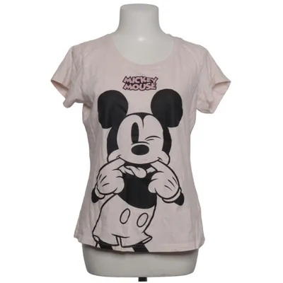 T-shirt (Beige, Black) from Disney Mickey Mouse Cotton