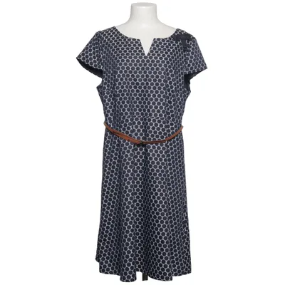 Jurk (Blauw, Wit) van Comma Katoen, Elastaan, Polyester