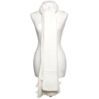 Scarf (White) from Moda International Acrylic, Elastane, Polyamide, Wool