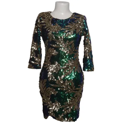 Cocktailkleid (Blau, Grün, Gold) von F&P Polyester