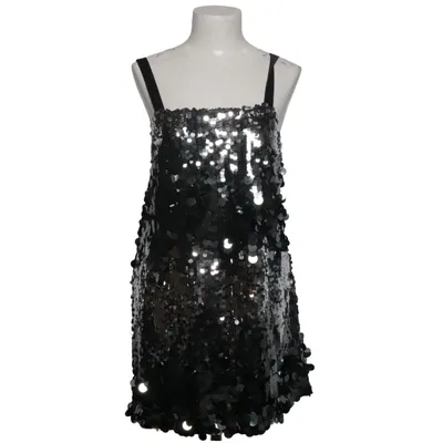 Robe de cocktail (Noir, Argent) de Zara Polyester