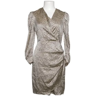 Robe portefeuille (Beige, Marron) de Kaos Élasthane, Polyester, Soie