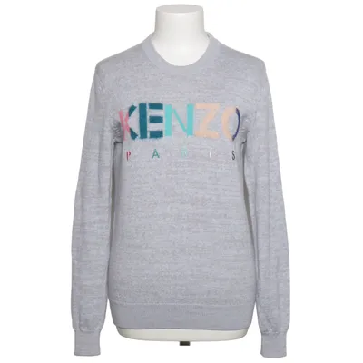 Sweatshirt (Gray, Multicolored) from Kenzo Polyamide, Wool