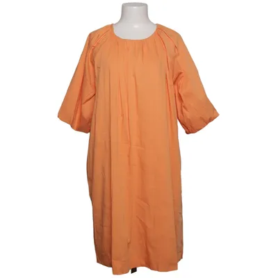 Jurk (Oranje) van Vitamina Katoen, Elastaan, Polyamide