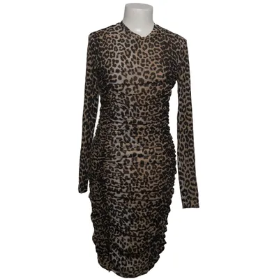 Robe (Marron, Noir) de Ganni Élasthane, Polyamide