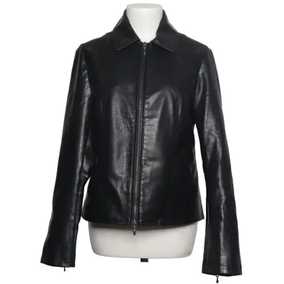 Jacket (Black) from Silence + Noise Cotton, Polyester, Polyurethane
