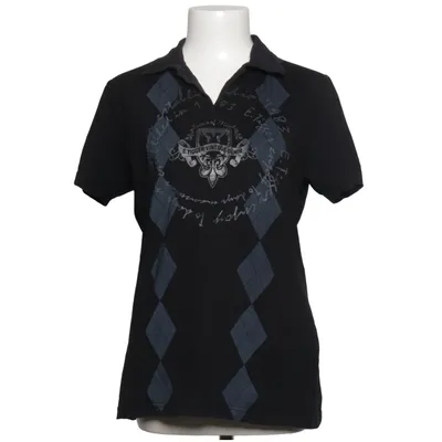 Polo shirt (Black, Blue) from Eddie Tigger Cotton, Elastane