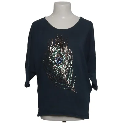 Haut (Bleu, Multicolore) de Gwynedds Coton