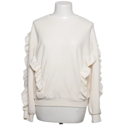Collegetröja (Vit) från Dilvin Basic Bomull, Polyester