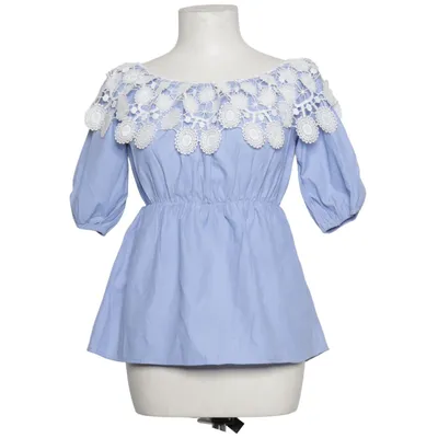 Top (Blue, White) from Elissa Polyester
