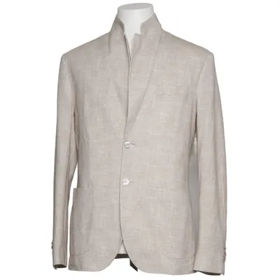 Blazer (Beige) de Dan John Coton, Élasthane, Polyester
