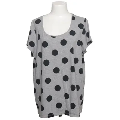 T-shirt (Grå, Sort) fra H&M+ Bomuld, Elastan, Viscose