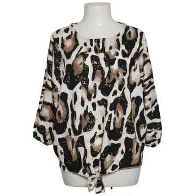Top (Zwart, Beige, Goud) van New Feeling Elastaan, Polyester, Viscose